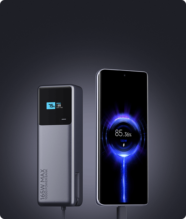 POWER BANK XIAOMI 10000 MAH 165W GRIS
