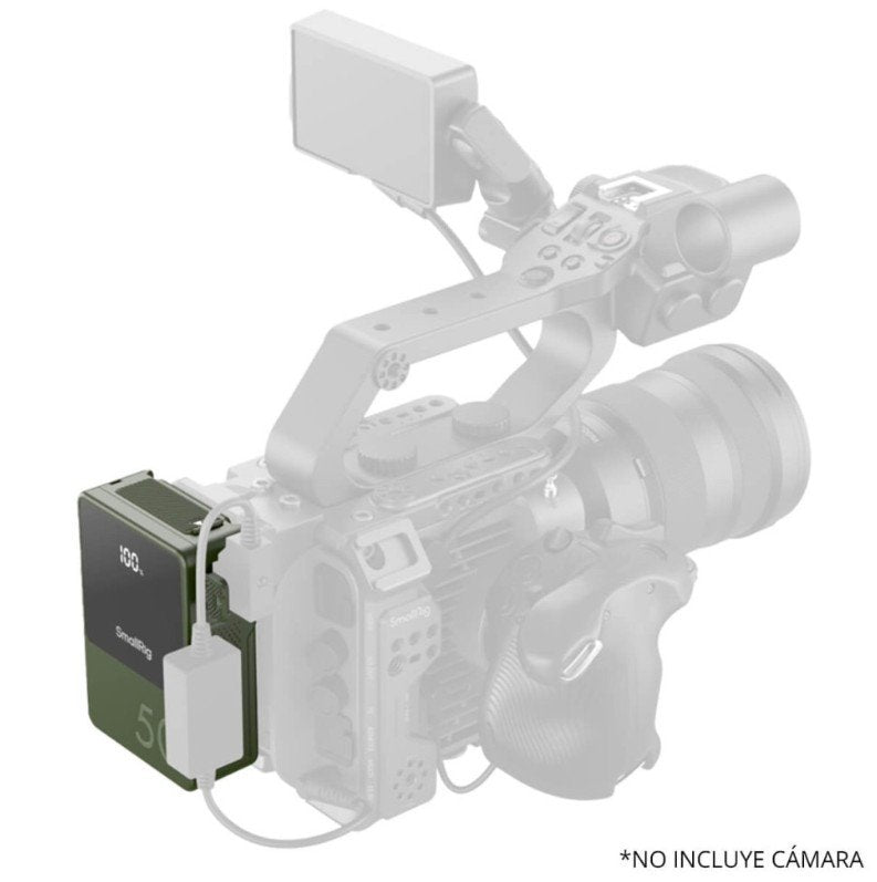 Batería V-Mount Mini VB50 SmallRig Verde | Batería compacta 50Wh para cámaras, luces y rigs portátiles