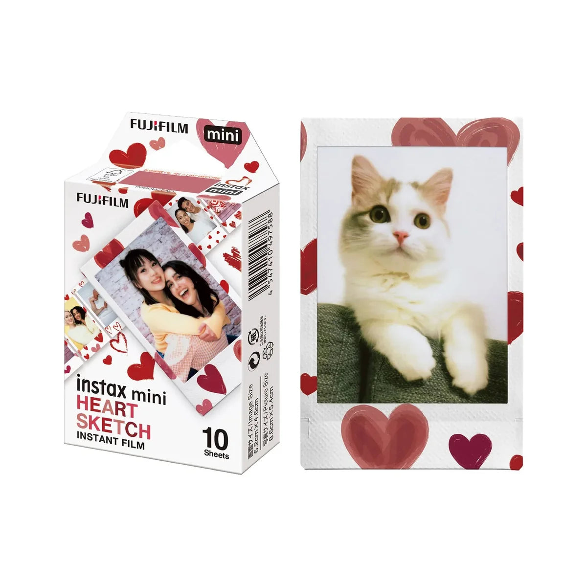 Pelicula Instax Mini Heart Sketch