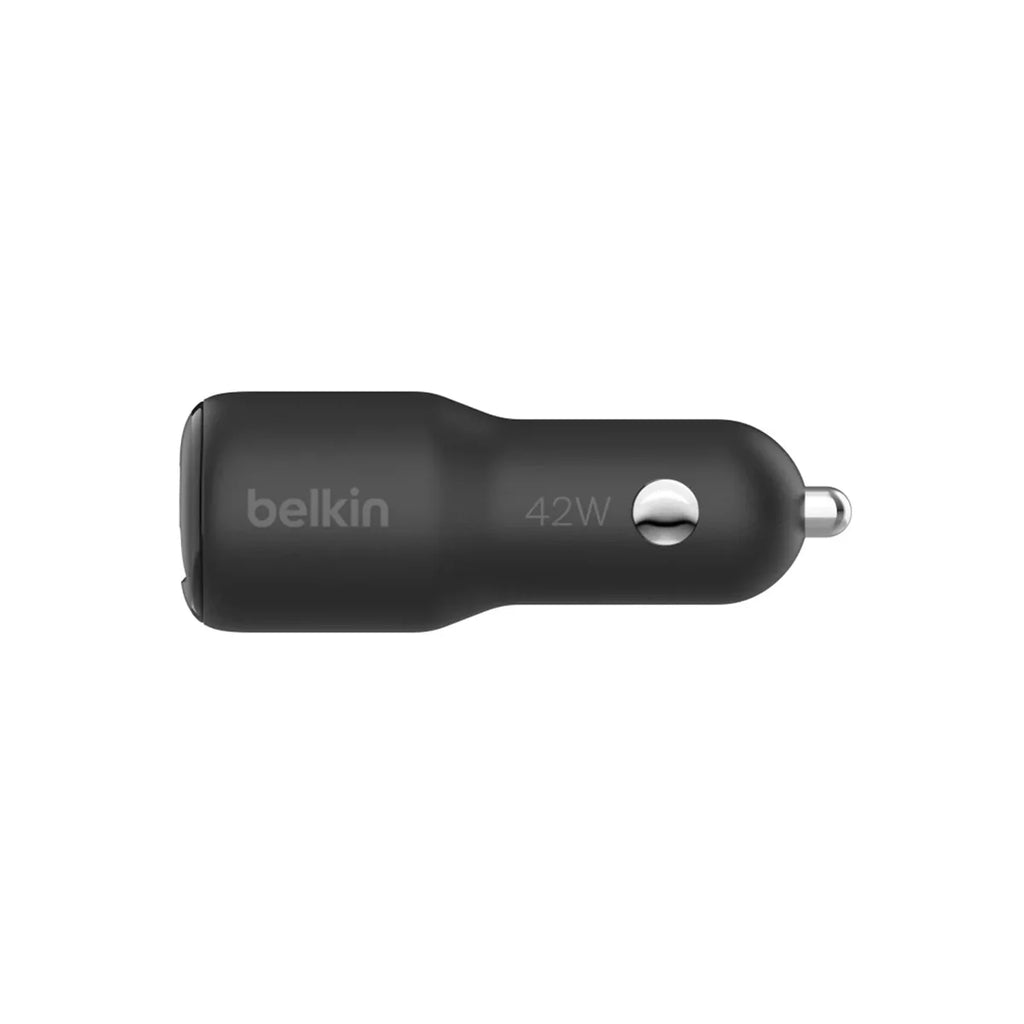 CARGADOR BELKIN DUAL PARA AUTO USB-A Y USB-C DE 42 W, NEGRO