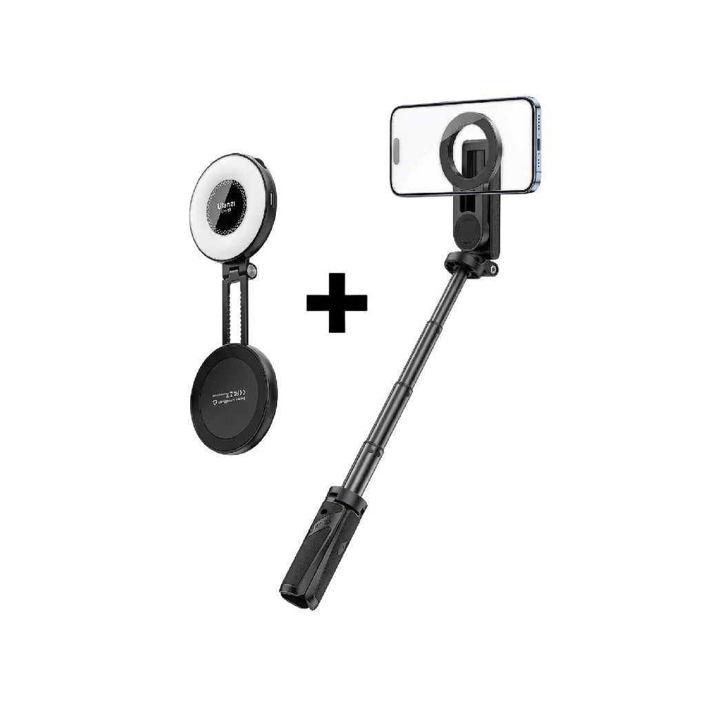 Kit Trípode 3-en-1 JJ03 Y Luz Selfie LM19 Ulanzi