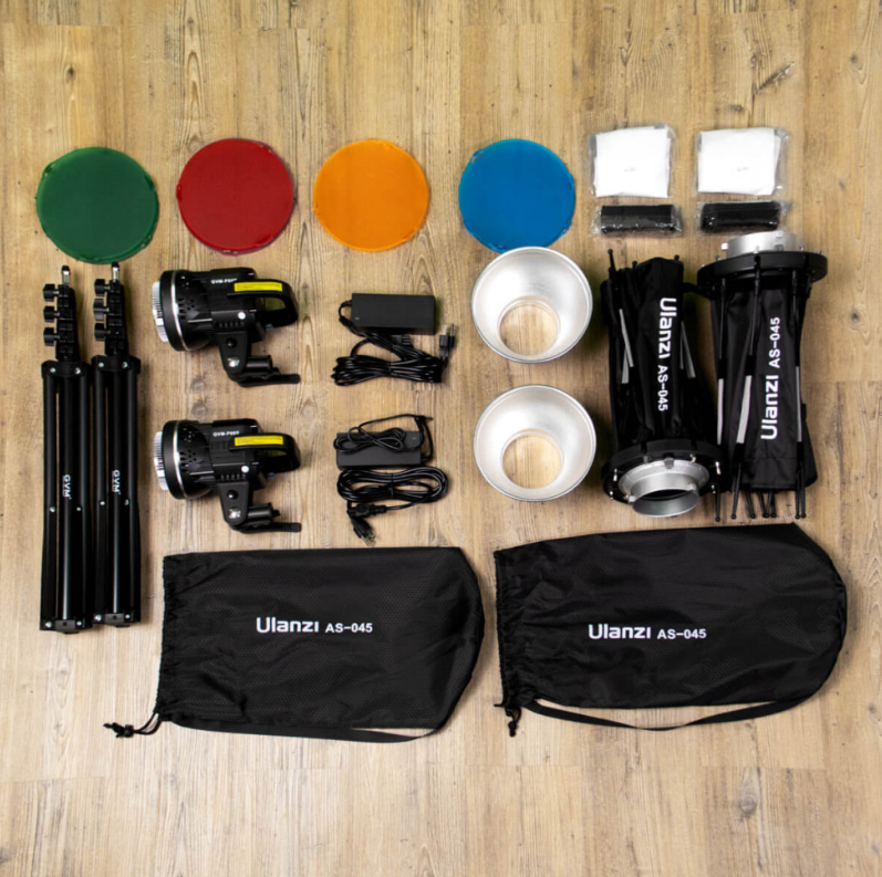 Kit P80S II GVM con Octabox Ulanzi 45cm
