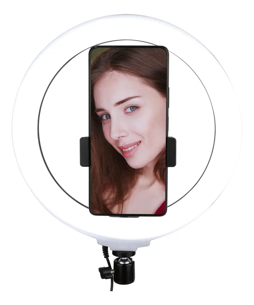 Aro de Luz LED 33 cm + Trípode de 2,1 Metros | Iluminación para Fotos y Videos