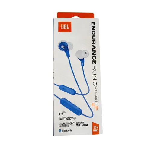 AUDIFONO JBL INALAMBRICO BT ENDURANCE RUN 3 AZUL
