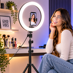Aro de Luz LED 33 cm + Trípode de 2,1 Metros | Iluminación para Fotos y Videos