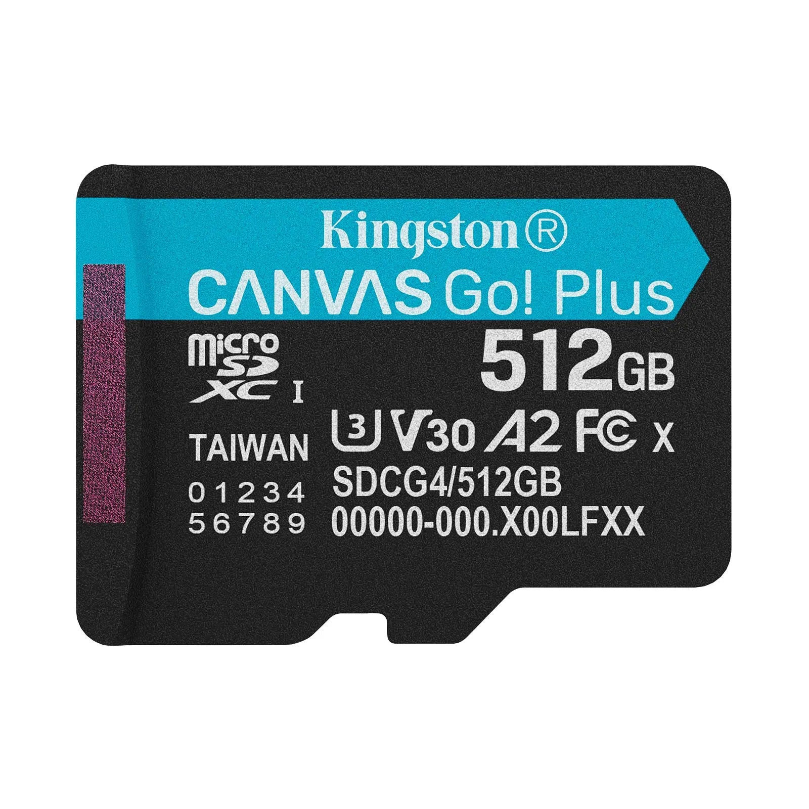 MEMORIA MICRO SD 512GB KINGSTON CANVAS GO PLUS 4K A2 U3 V30 200 MB