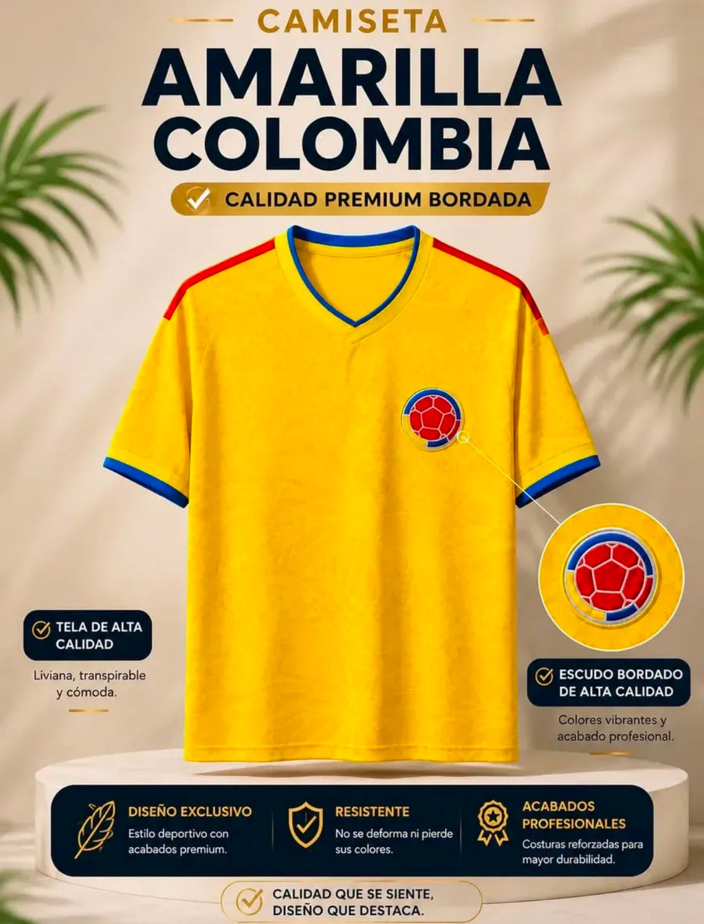 Camiseta de Colombia mundial 2026